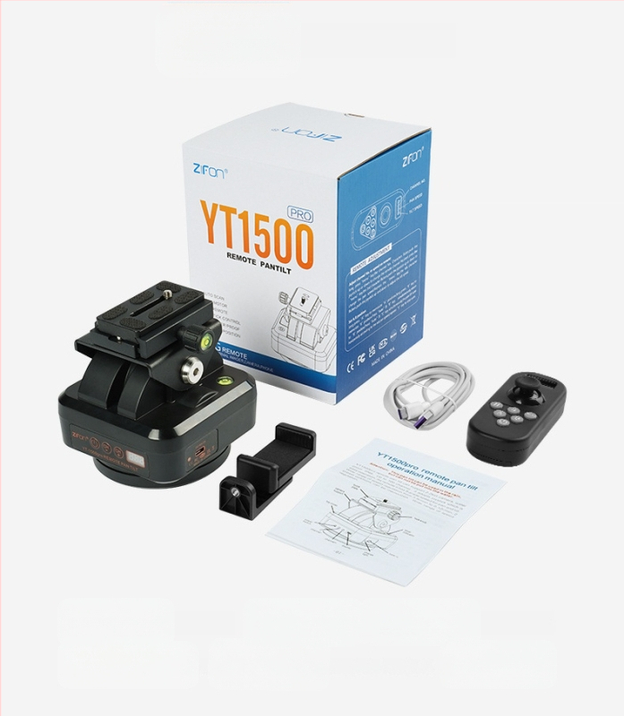 ZIFON mobilā tālruņa panorāmas novērošanas panorāmas-noliekšanas 360 elektriskais panorāmas-noliekšanas galda mobilā tālruņa stabilizators YT-1500pro