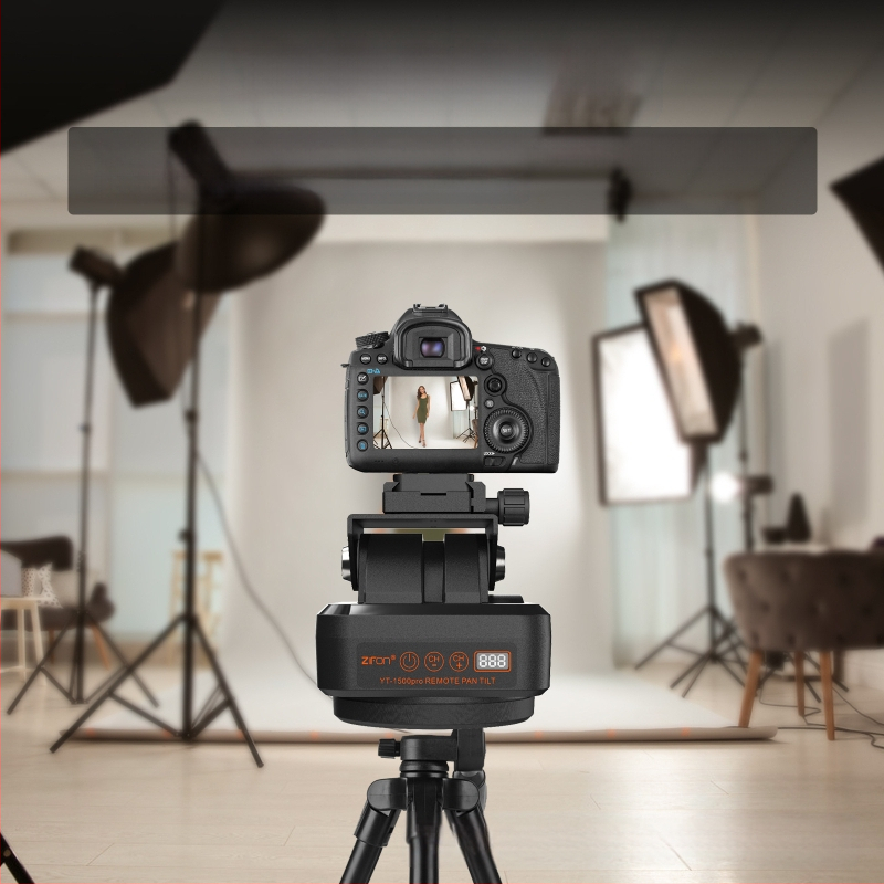 ZIFON mobilā tālruņa panorāmas novērošanas panorāmas-noliekšanas 360 elektriskais panorāmas-noliekšanas galda mobilā tālruņa stabilizators YT-1500pro