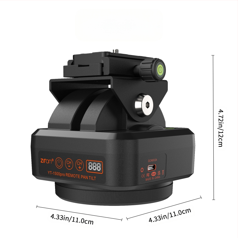 ZIFON mobilā tālruņa panorāmas novērošanas panorāmas-noliekšanas 360 elektriskais panorāmas-noliekšanas galda mobilā tālruņa stabilizators YT-1500pro