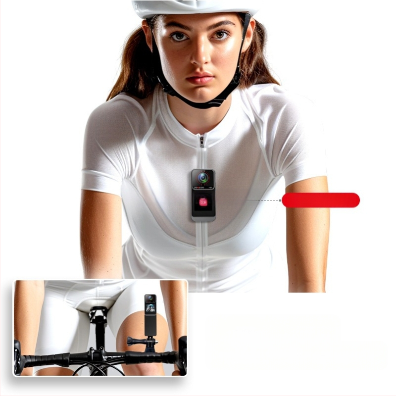 Hüvelykujj sport mellkaskamera 4K HD 360 panoráma motorkerékpár vezetési felvevő sisakkamera vlog