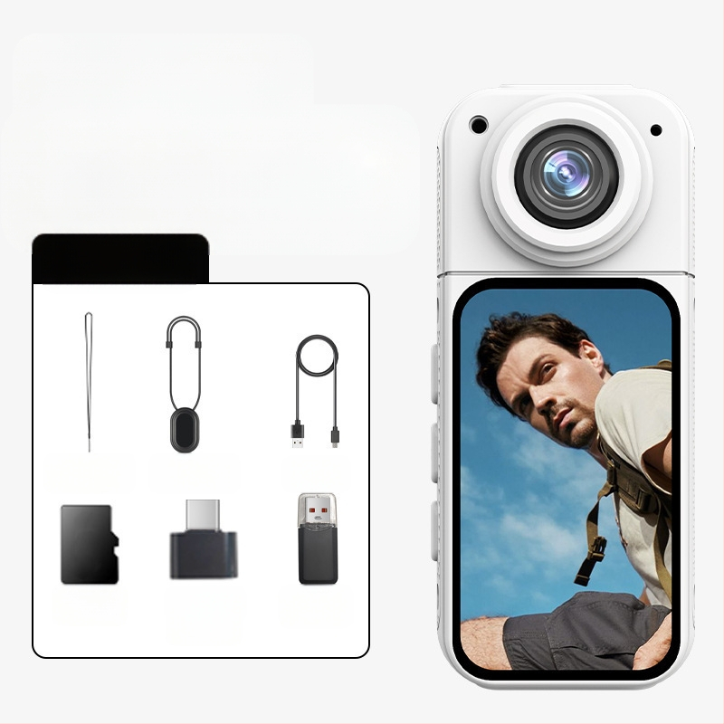 Hüvelykujj sport mellkaskamera 4K HD 360 panoráma motorkerékpár vezetési felvevő sisakkamera vlog