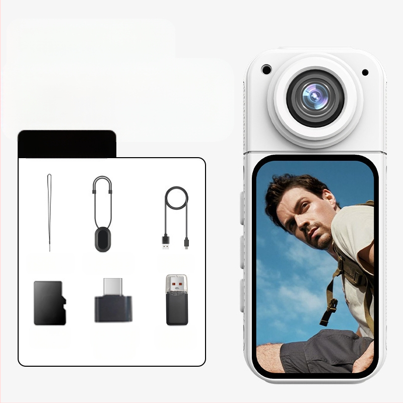 Hüvelykujj sport mellkaskamera 4K HD 360 panoráma motorkerékpár vezetési felvevő sisakkamera vlog