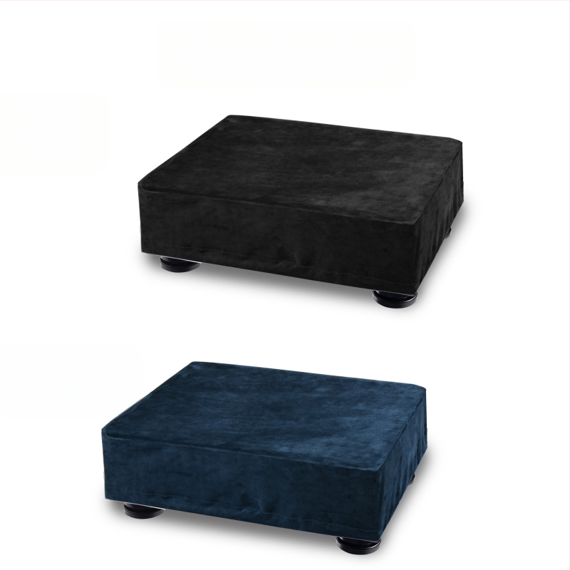 Sobib Iron Triangle AT-LP120XUSB plaadimängijale, lühike, pehmest riidest tolmukate, must liimiga plaadimängija kaitseümbris