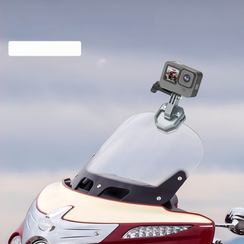 Подходящ за gopro13 DJI INSTA360 камера мобилен телефон мотоциклет електрически велосипед каране с фиксирана скоба за предно стъкло