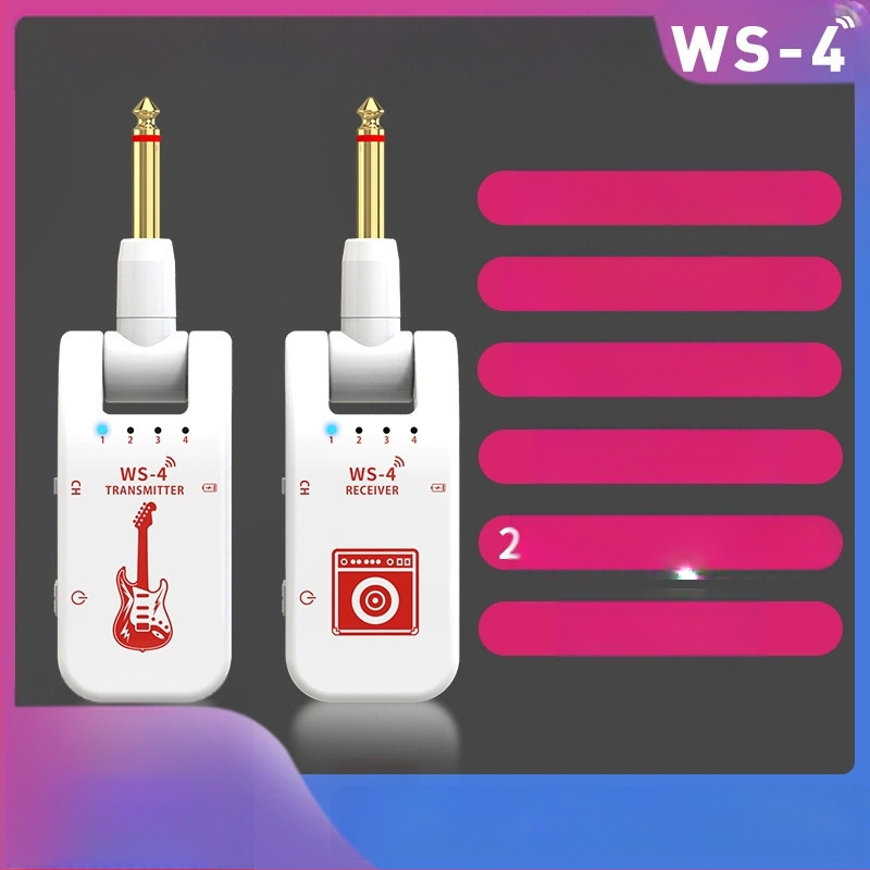 Piiriülesed pickup tootjad pakuvad kitarri traadita transiiveri efektori toiteallikat 8-kanaliga 2.4G