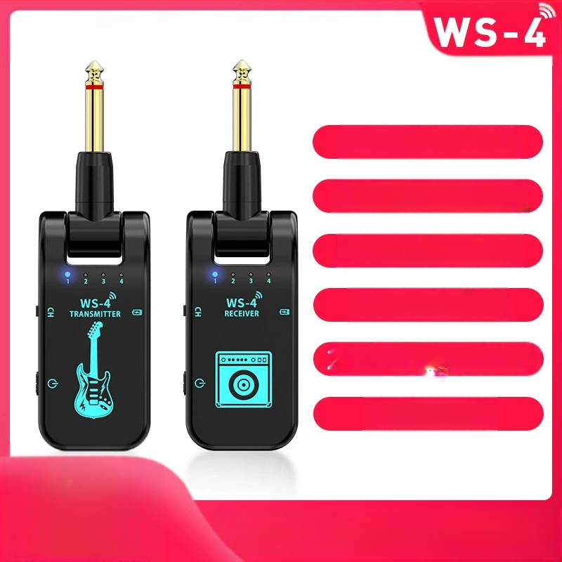 Piiriülesed pickup tootjad pakuvad kitarri traadita transiiveri efektori toiteallikat 8-kanaliga 2.4G