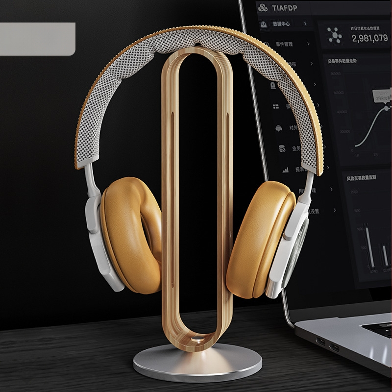 Boneruy kõrvaklappide alus alumiiniumsulamist lauaarvuti bambusest silikoonist kunsti hoiustamisrest mängukõrvaklappide alus