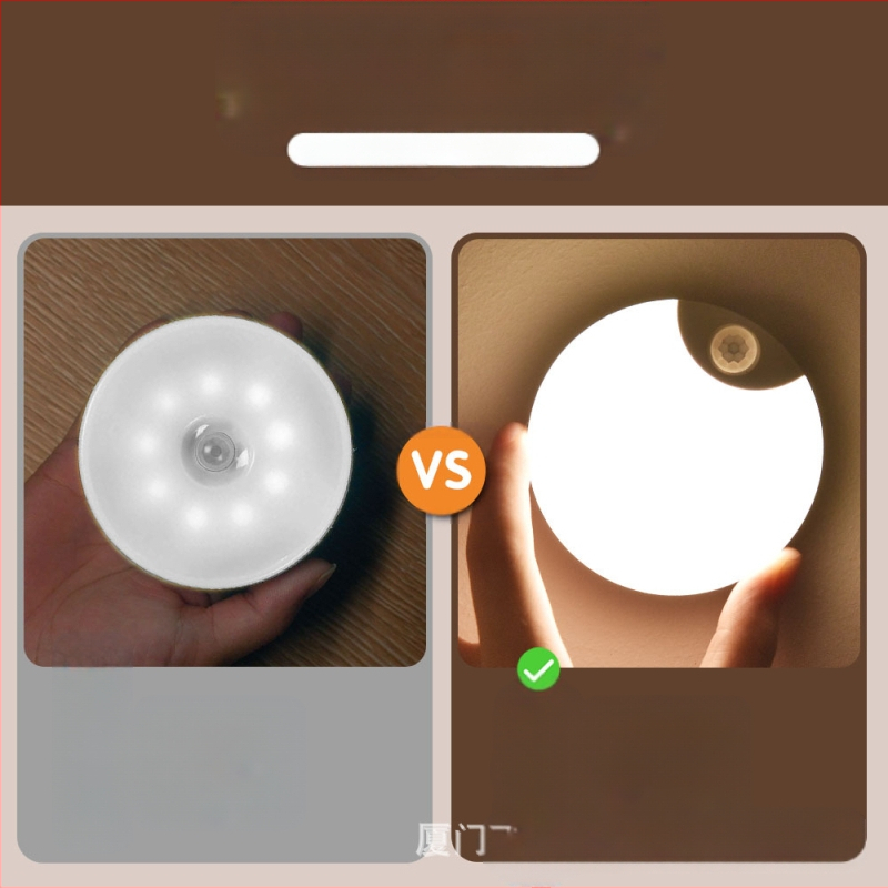 Uus induktsioonlamp inimkeha induktsioonlamp nutikas magamistoa vahekäigu tualett hämardav magnetiline imemisseade laadiva LED-öövalgusega