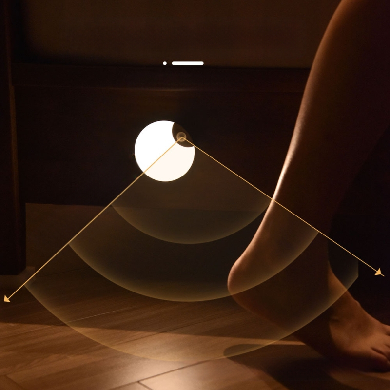 Uus induktsioonlamp inimkeha induktsioonlamp nutikas magamistoa vahekäigu tualett hämardav magnetiline imemisseade laadiva LED-öövalgusega