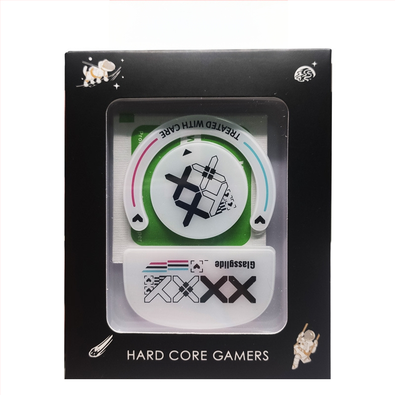 Universaalne väikese täpiga klaasist jalakleebis e-spordi mänguhiire ülisile asendusjalapatjale