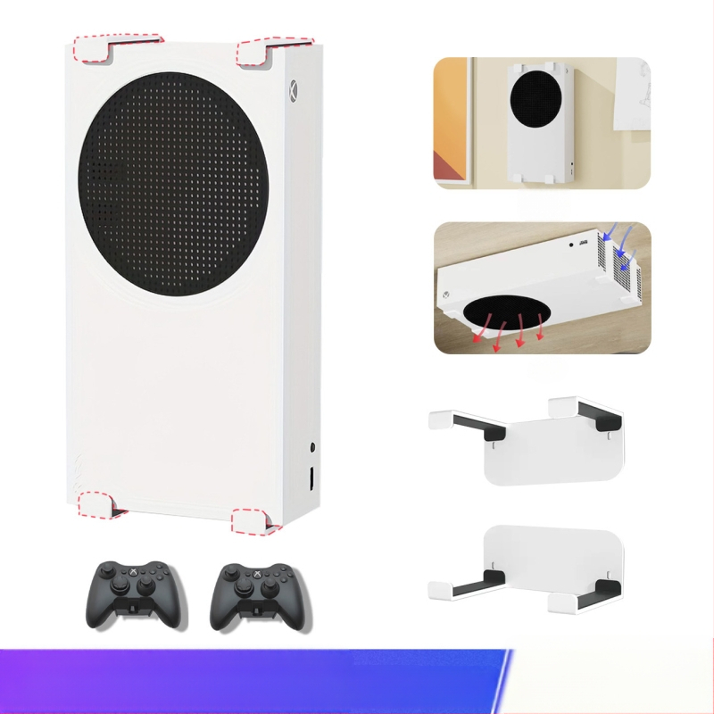 Laua alla riputatav kaheotstarbeline riputusraam Xbox Series S mängude tarvikute hoiustamise käepidemega