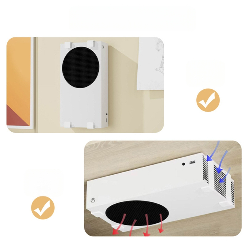 Laua alla riputatav kaheotstarbeline riputusraam Xbox Series S mängude tarvikute hoiustamise käepidemega