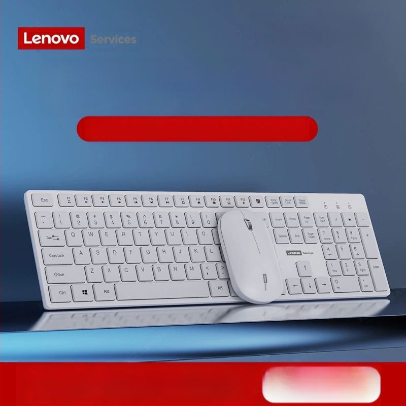 Lenovo Kn220 juhtmevaba klaviatuuri ja hiire komplekt, õhuke šokolaadivärvi klahvistikuga sülearvuti lauaarvuti 2,4 g