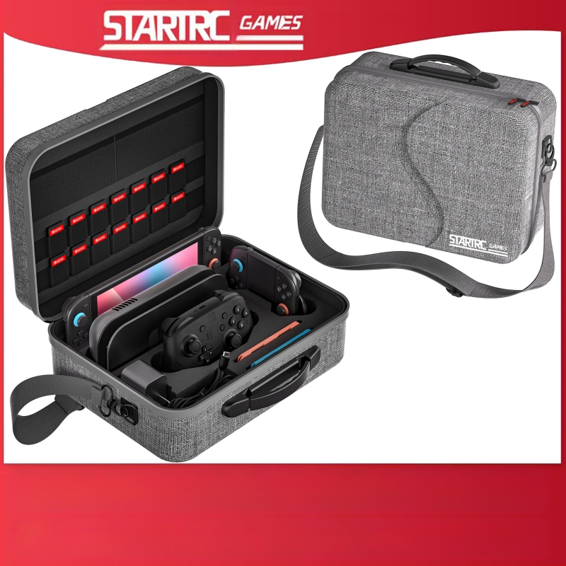 Sobib Switch2 kosmeetikakotile, multifunktsionaalsele mängukontrolleri kaitsekotile, Nintendo mängukonsooli kõva kestaga õlakottile