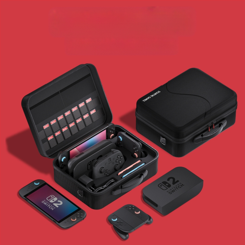 Sobib Switch2 kosmeetikakotile, multifunktsionaalsele mängukontrolleri kaitsekotile, Nintendo mängukonsooli kõva kestaga õlakottile