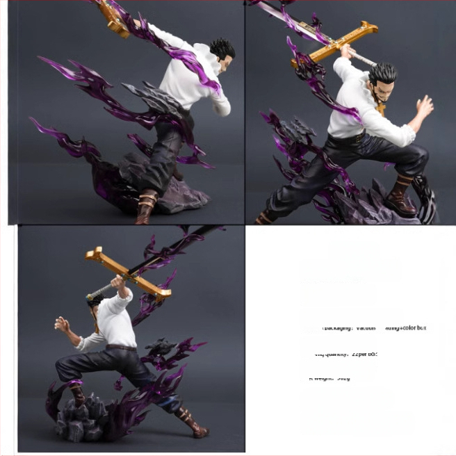 Mihawk Sky Painting Eagle Eye Limited Edition lila sötétzöld egyrészes GK figura divatos modell szoborkiállítás