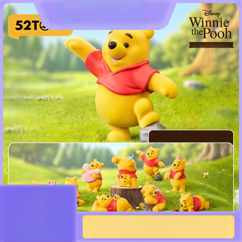 52TOYS Disney muretu Karupoeg Puhhi seeria pimedad käeshoitavad moemänguasjad, kinkekaunistused