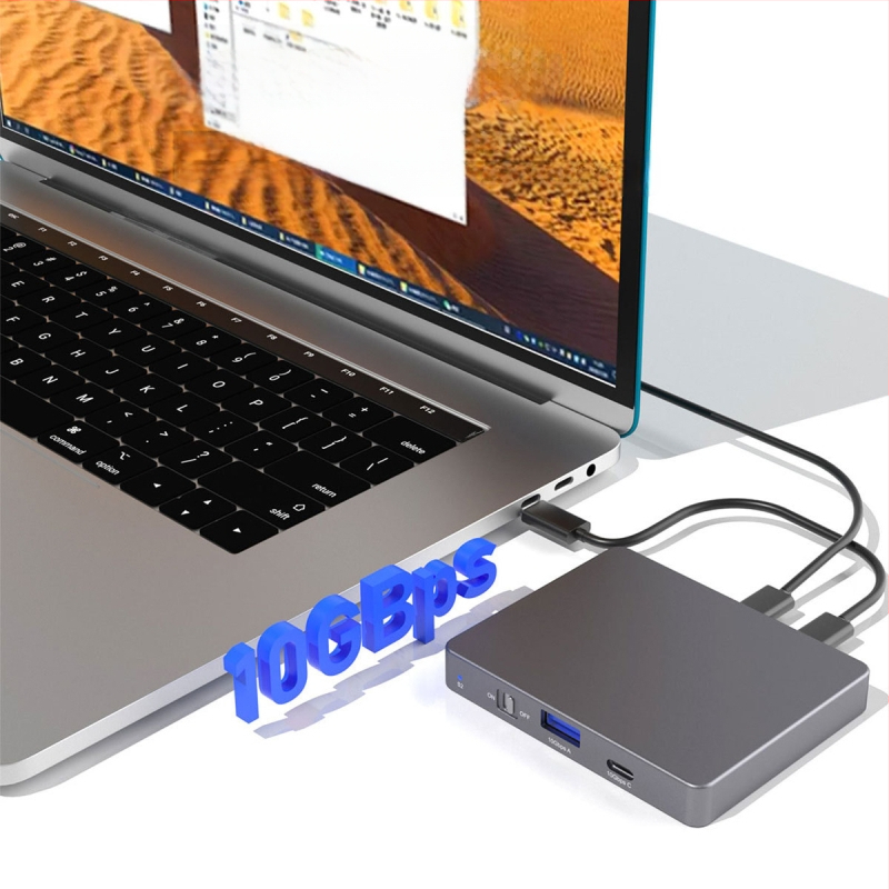 Jauns divu disku M.2 cietvielu nvme cietais disks mobilais cietais disks kaste ar M.2 uz USB/Typec ārējo cieto disku kaste
