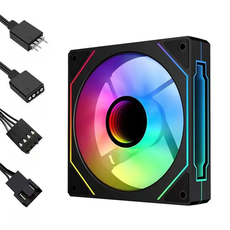Prism 4Pro 12cm korpuseventilaator 5V Argb Divine Light Synchronization Thousand-Layer Mirror lauaarvuti jahutusventilaator