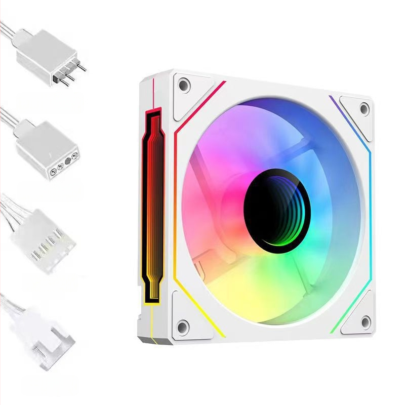 Prism 4Pro 12cm korpuseventilaator 5V Argb Divine Light Synchronization Thousand-Layer Mirror lauaarvuti jahutusventilaator