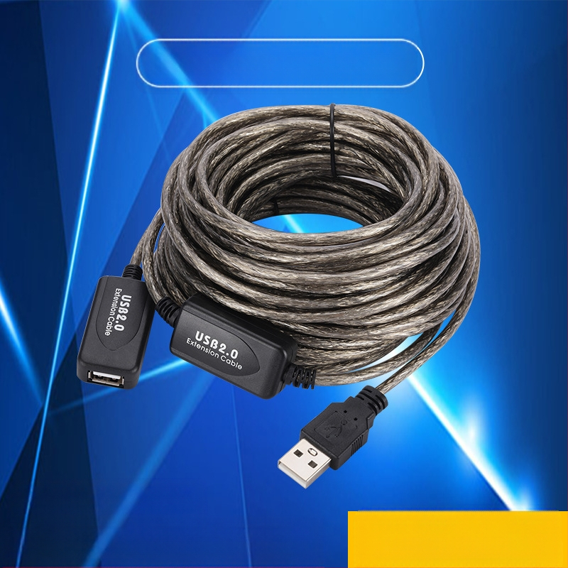 USB2.0 pikendusliin 5 meetrit 10 meetrit 15 meetrit USB isas-naissoost signaalivõimendi traadita võrgukaardi andmete pikendusliin