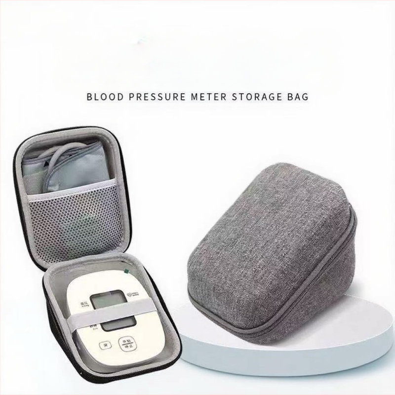 Täppideta märgistamine Omroni digitaalne vererõhumõõtja Eva kosmeetikakott vererõhumõõtja kaitse kõva kestaga Eva hoiukarp