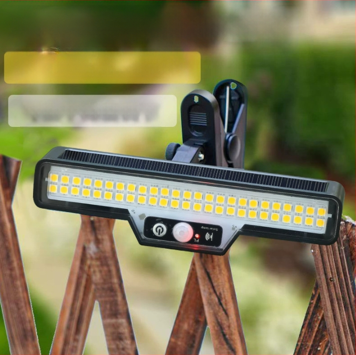 Nova solarna lampa s kopčom, vanjska indukcijska lampa za ljudsko tijelo, zidna lampa s kopčom, praktična instalacija, kamperska lampa za hitne slučajeve