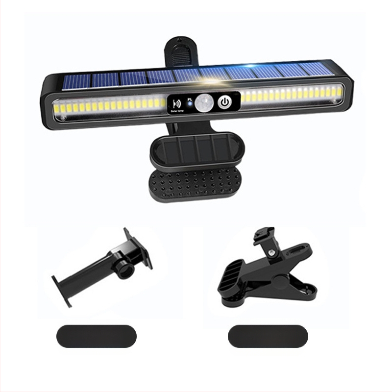 Nova solarna lampa s kopčom, vanjska indukcijska lampa za ljudsko tijelo, zidna lampa s kopčom, praktična instalacija, kamperska lampa za hitne slučajeve