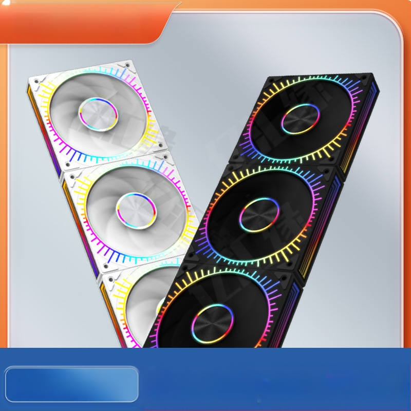 Uus päikesejumala traadita splaissingu prisma 4 jumalavalgusega sünkroonne ARGB šassii merevaatega ruumijahutusventilaator 12cm