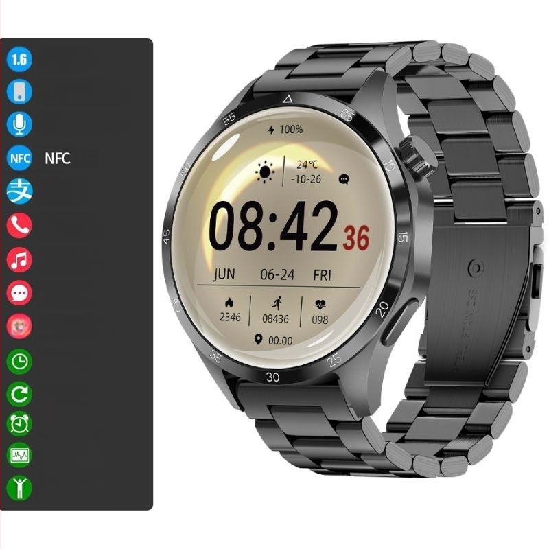 Nutikell Uus GT4pro Top uue meeste multifunktsionaalse veekindla sporditelefoniga, suure ekraaniga, ülipika ooterežiimiga