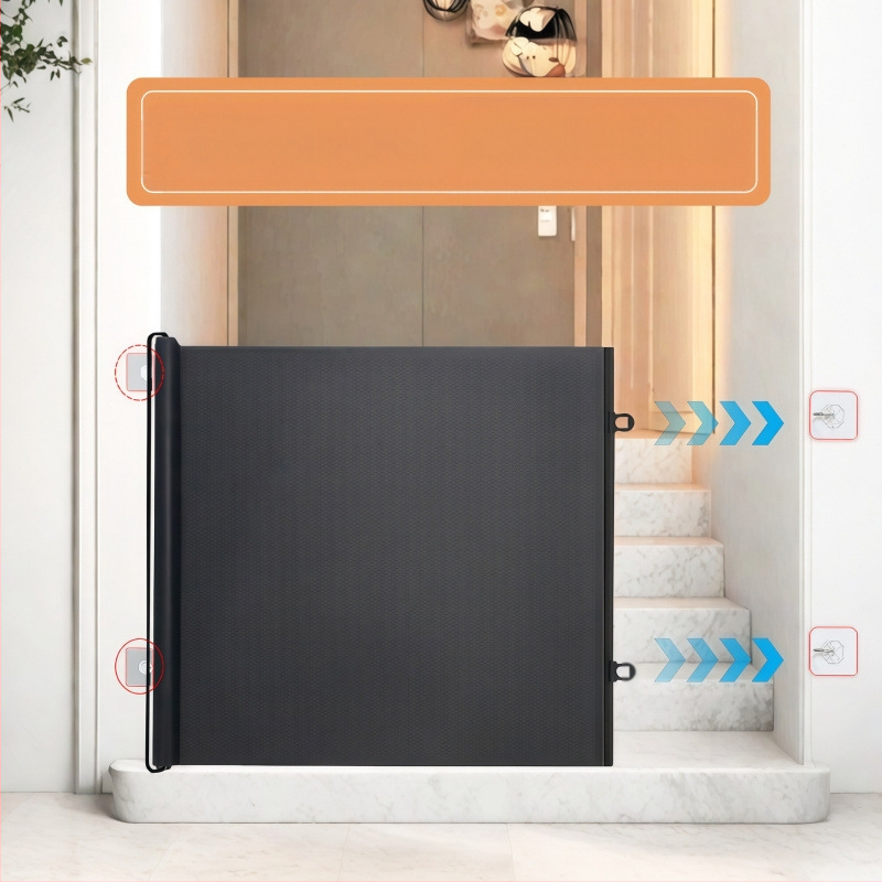 Teleskopisks mājdzīvnieku žogs pret kaķu izskriešanu no vārtiem, starpsienu žogs, durvis, kaķu durvis, piekļuves durvis, kaķu barjera