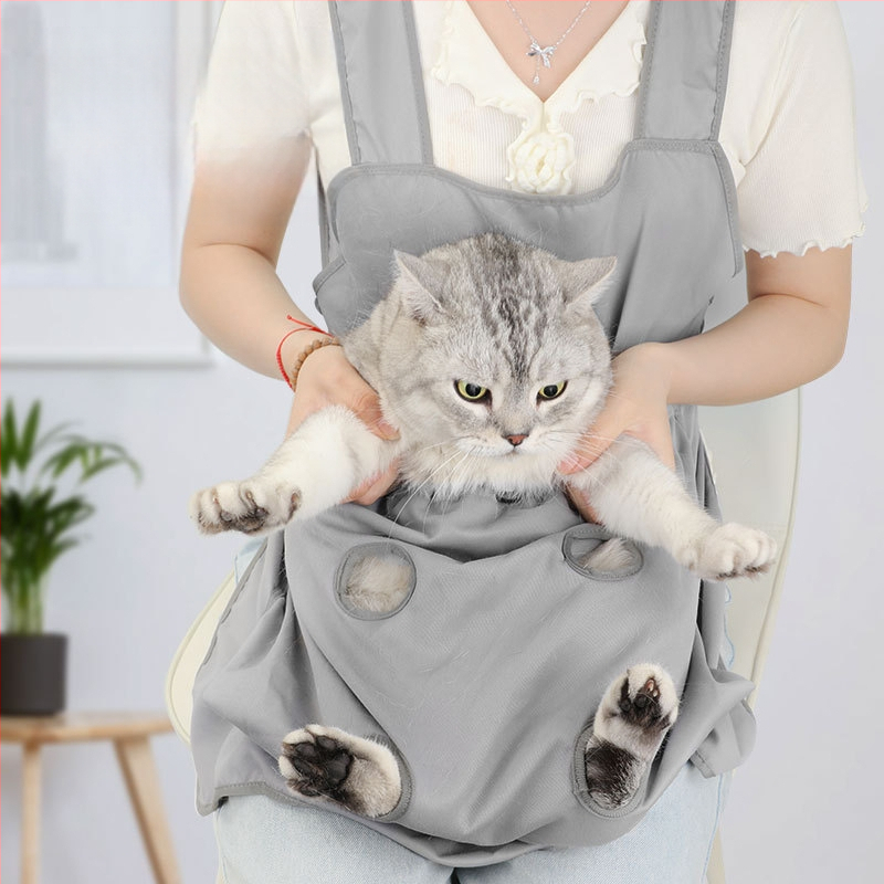 Лятно специално ново облекло за домашни любимци, рокля за котки, постелка за гнездо, ролка за котки, течащи крака, котешка престилка против размазване