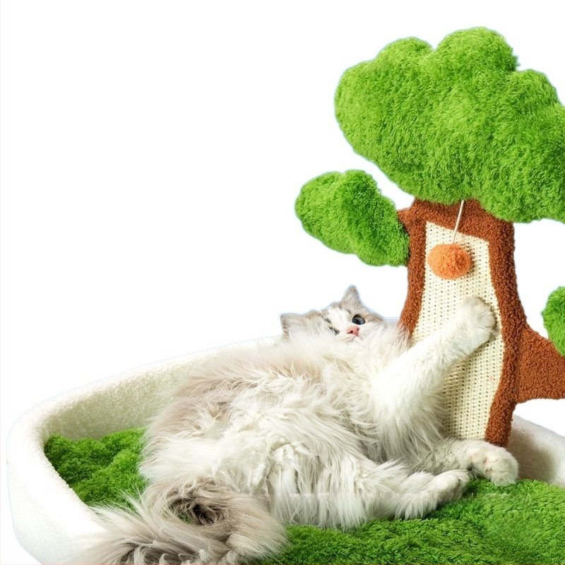 Gamykliniai vasaros kačiukai niekina pušies integruotą keturių sezonų universalų ss katės lizdą, katės draskymo lentą, atsparią dilimui, katės lizdą, nuimamą ir plaunamą.