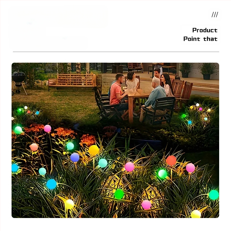 Határokon átnyúló napelemes szentjánosbogár talajlámpa háztartási vízálló kerti lámpa gyeplámpa kültéri LED-es fényvezérlés