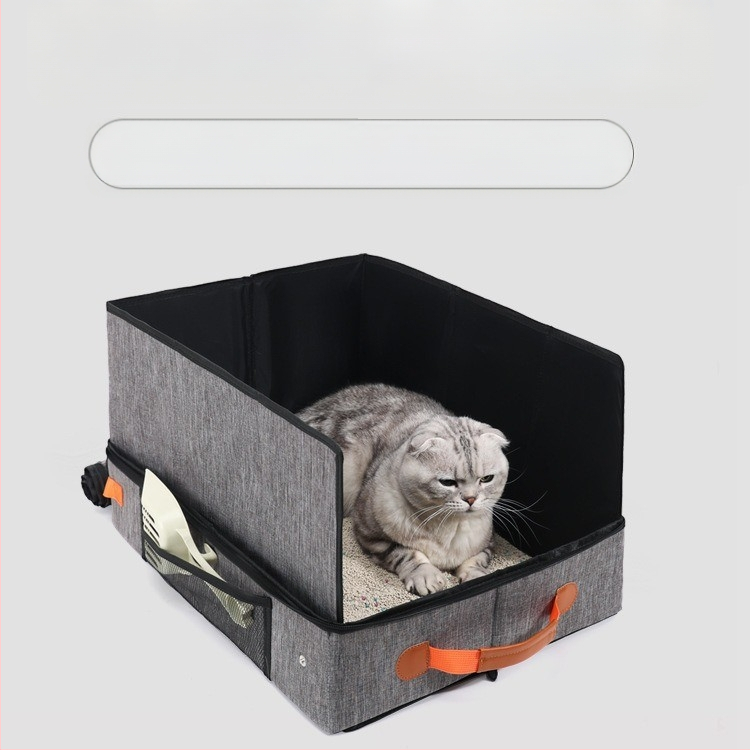 Utazó macskaalom, vízálló és szivárgásmentes macskaalom, hordozható, összecsukható, fröccsenésmentes macskaalom, Amazon Spot nagykereskedelem