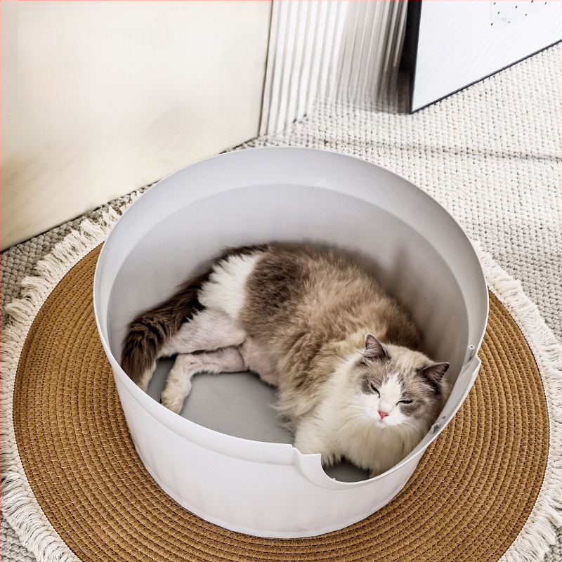 Amazon Pet Cat Nest kutija za pijesak za mačke zatvorena zelena biljka ekstra velika vila za mačke protiv prskanja neutralna za sva godišnja doba