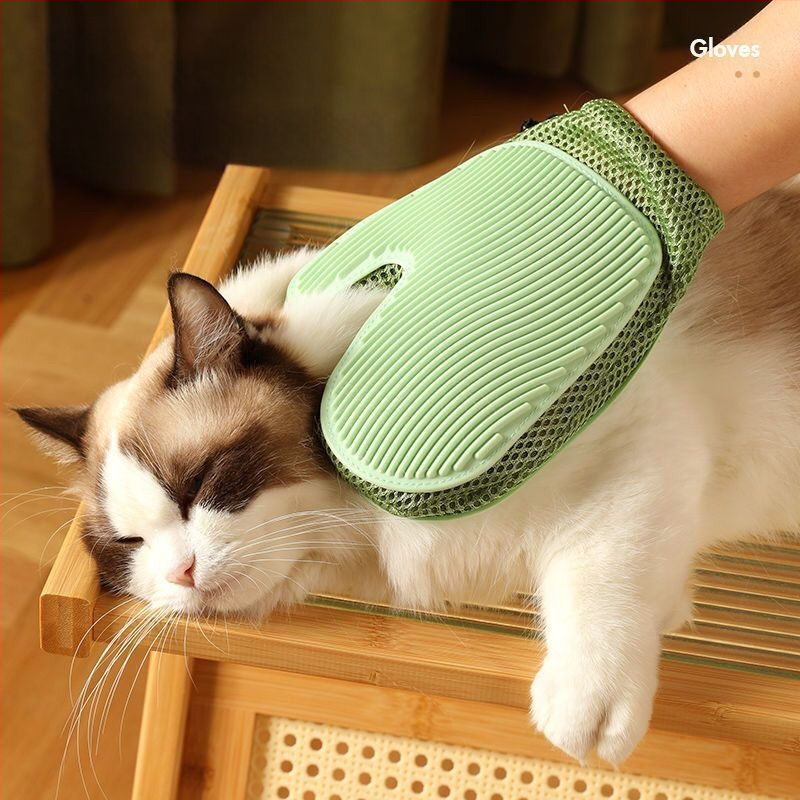 Piiriüleselt populaarsed lemmikloomade hoolduskindad kassidele, 2-ühes karvaeemaldus ja massaaž, hulgimüügis karvaeemaldus