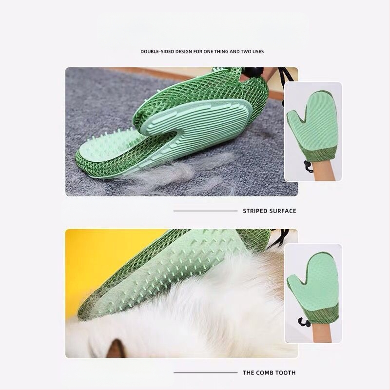 Piiriüleselt populaarsed lemmikloomade hoolduskindad kassidele, 2-ühes karvaeemaldus ja massaaž, hulgimüügis karvaeemaldus