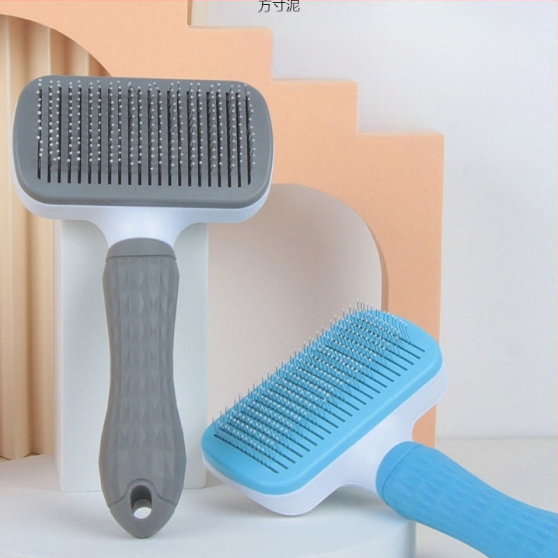 Гребен за сресване на кучета и котки за плуване, четка за обезкосмяване, почистващ препарат за обезкосмяване на котки, игла за гребен, консумативи на едро