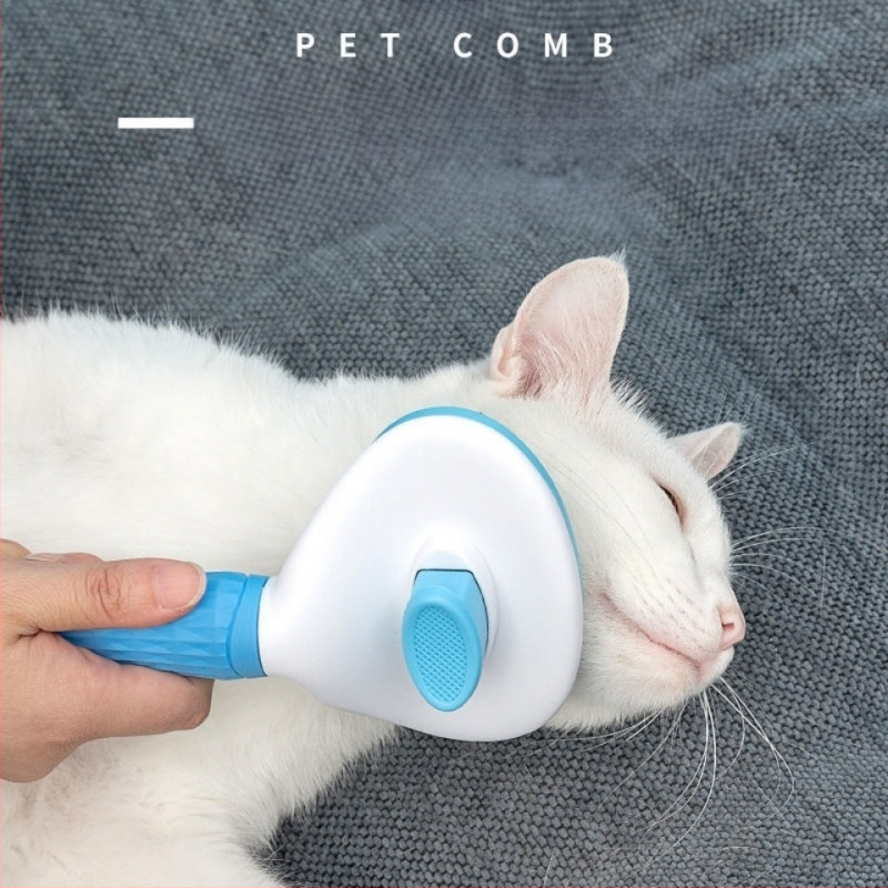 Гребен за сресване на кучета и котки за плуване, четка за обезкосмяване, почистващ препарат за обезкосмяване на котки, игла за гребен, консумативи на едро