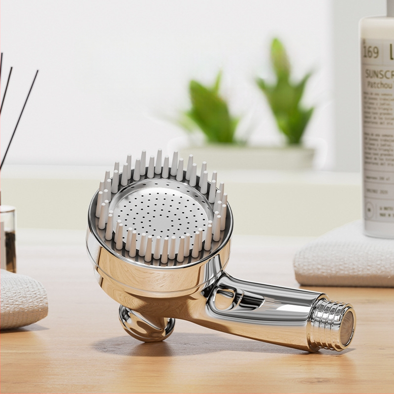 Zuhanyfej kisállatoknak, kutyáknak és macskáknak, masszázs, súrolás, nyomás alatt lévő fej, buborékoltató