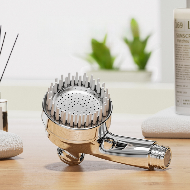 Zuhanyfej kisállatoknak, kutyáknak és macskáknak, masszázs, súrolás, nyomás alatt lévő fej, buborékoltató