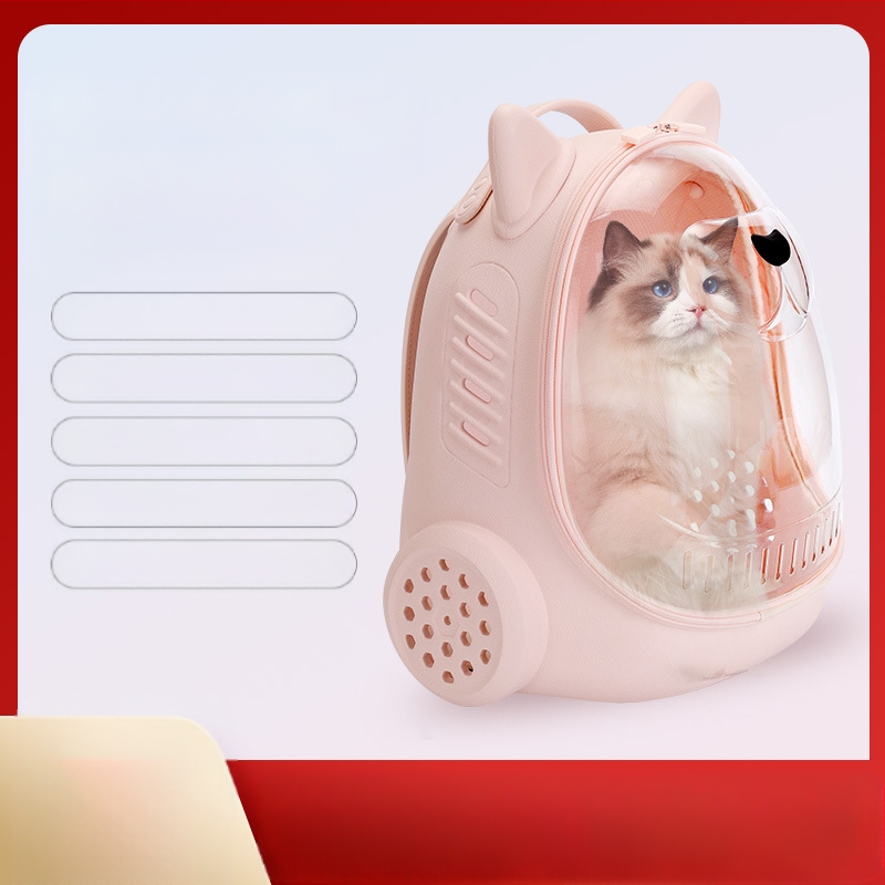 Macskatáska, hordozható macskahátizsák, űrkapszula hátizsák, macskaiskolatáska, nagy kapacitású macskatáska kirándulásra