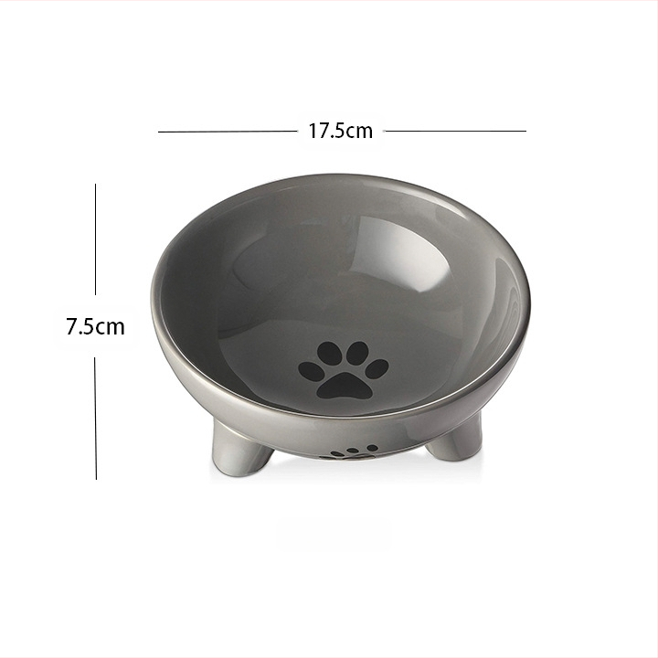 Kerámia macskatál kutyamosó nagy átmérőjű kopogásgátló kutyatál kisállat itatótál macska rizstál kisállat kellékek nagykereskedelem