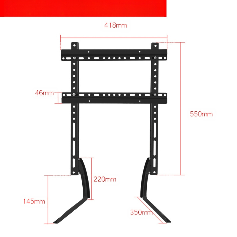 Скоба за LCD телевизор, без перфоратор, увеличаваща височината, подходяща за 32/42/46/55/60 инча