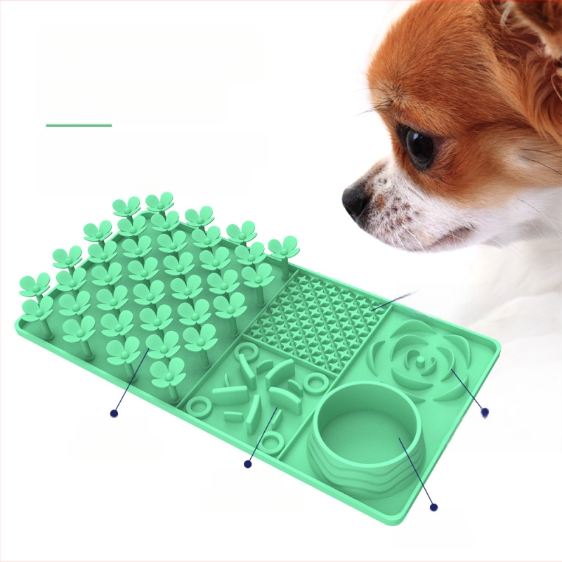 Piiriülene uus lemmikloomade aeglane söötmismatt lämbumisvastane aeglane söötmismatt koerale lekkevastane lakkumisalus silikoonist iminapaga