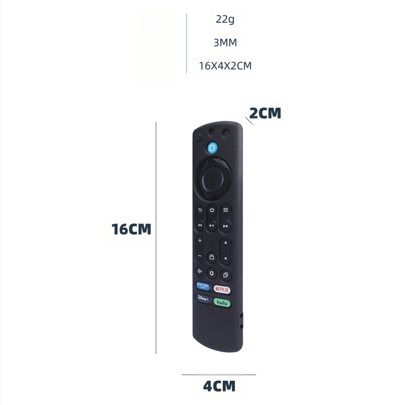 2024. gada Amazon Fire TV 4K Stick Max Bluetooth balss tālvadības pults silikona maciņš