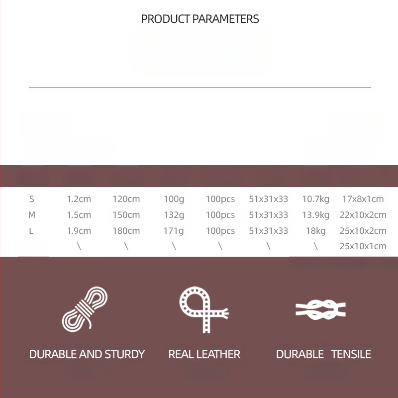 Piiriülene uus koera veojõuköis nahast materjalist tõmbekindel kulumiskindel pealiskihi nahk lemmikloomade koeraköis koerakett laos hulgimüügis