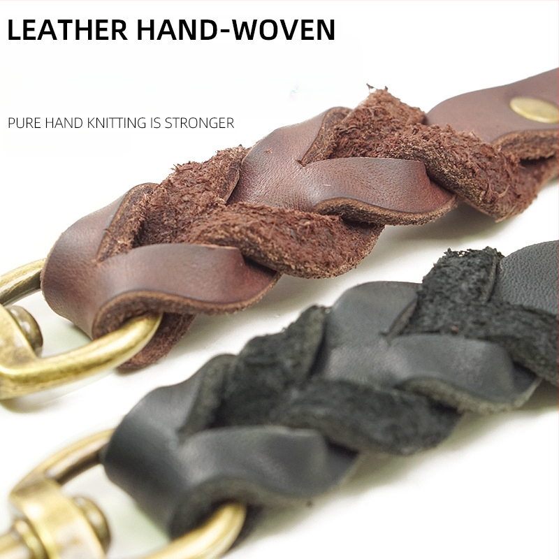 Piiriülene uus koera veojõuköis nahast materjalist tõmbekindel kulumiskindel pealiskihi nahk lemmikloomade koeraköis koerakett laos hulgimüügis