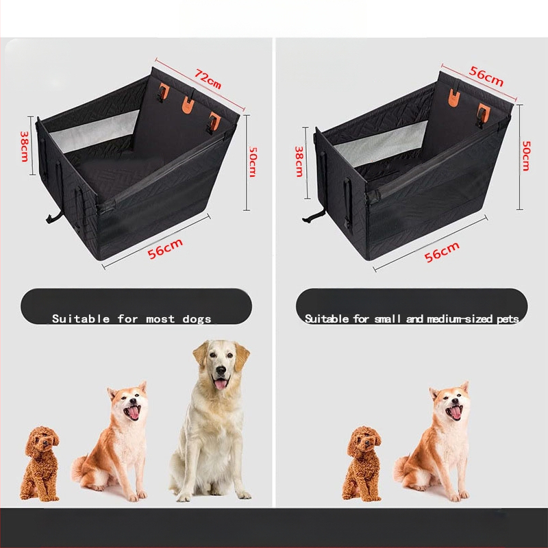 Kisállatszállító kosár autó hátsó kutyaszőnyeg, merevített aljú, hálóval, kék, vízálló, szennyeződésmentes kisállatszőnyeg